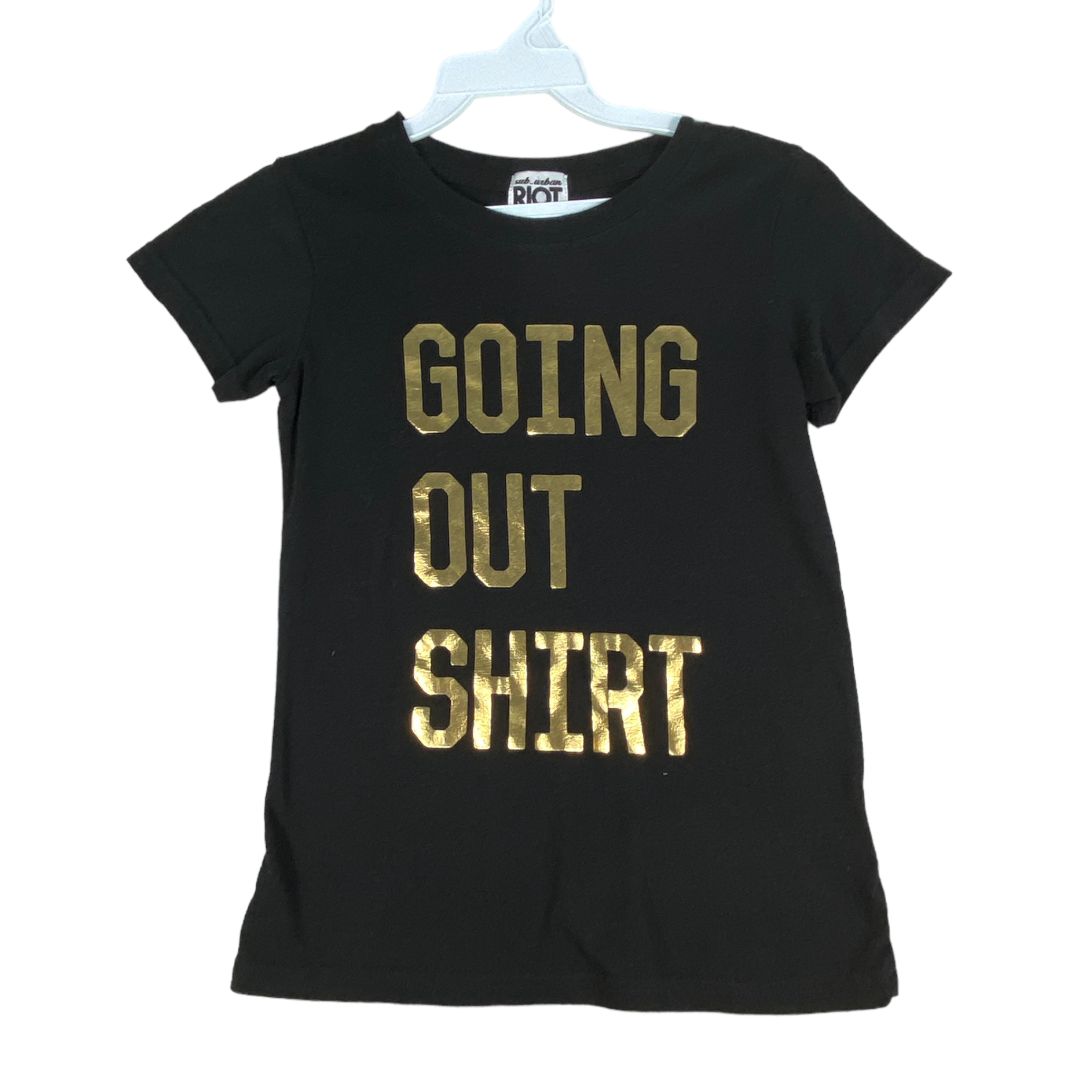 Riot Black Going Out Shirt (7/8 Girls)