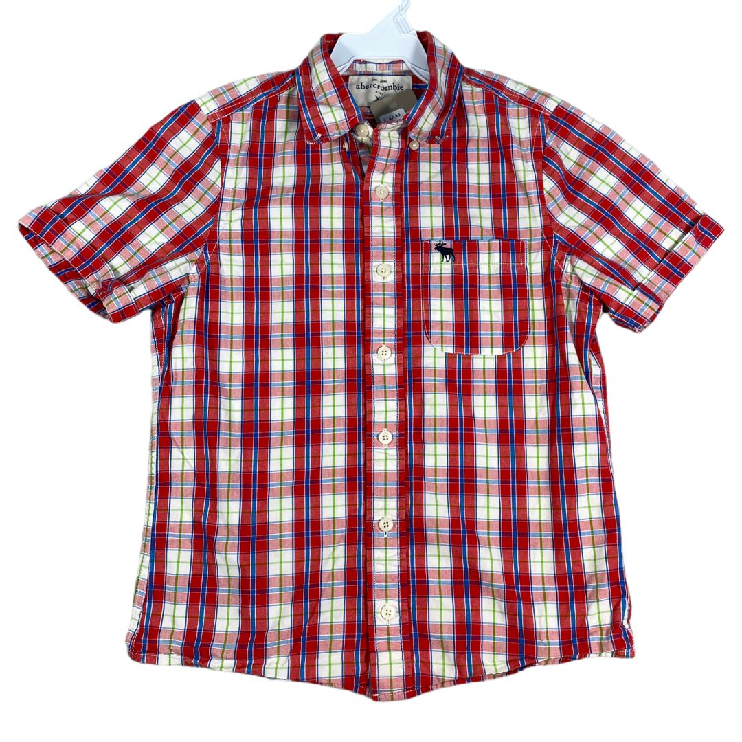 Abercrombie Red Plaid Button Down (14/16 Boys)
