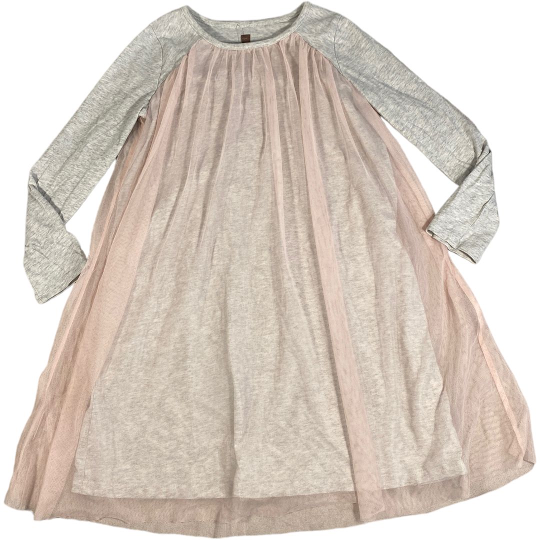 Tea Grey & Pink Tulle Dress (8 Girls)