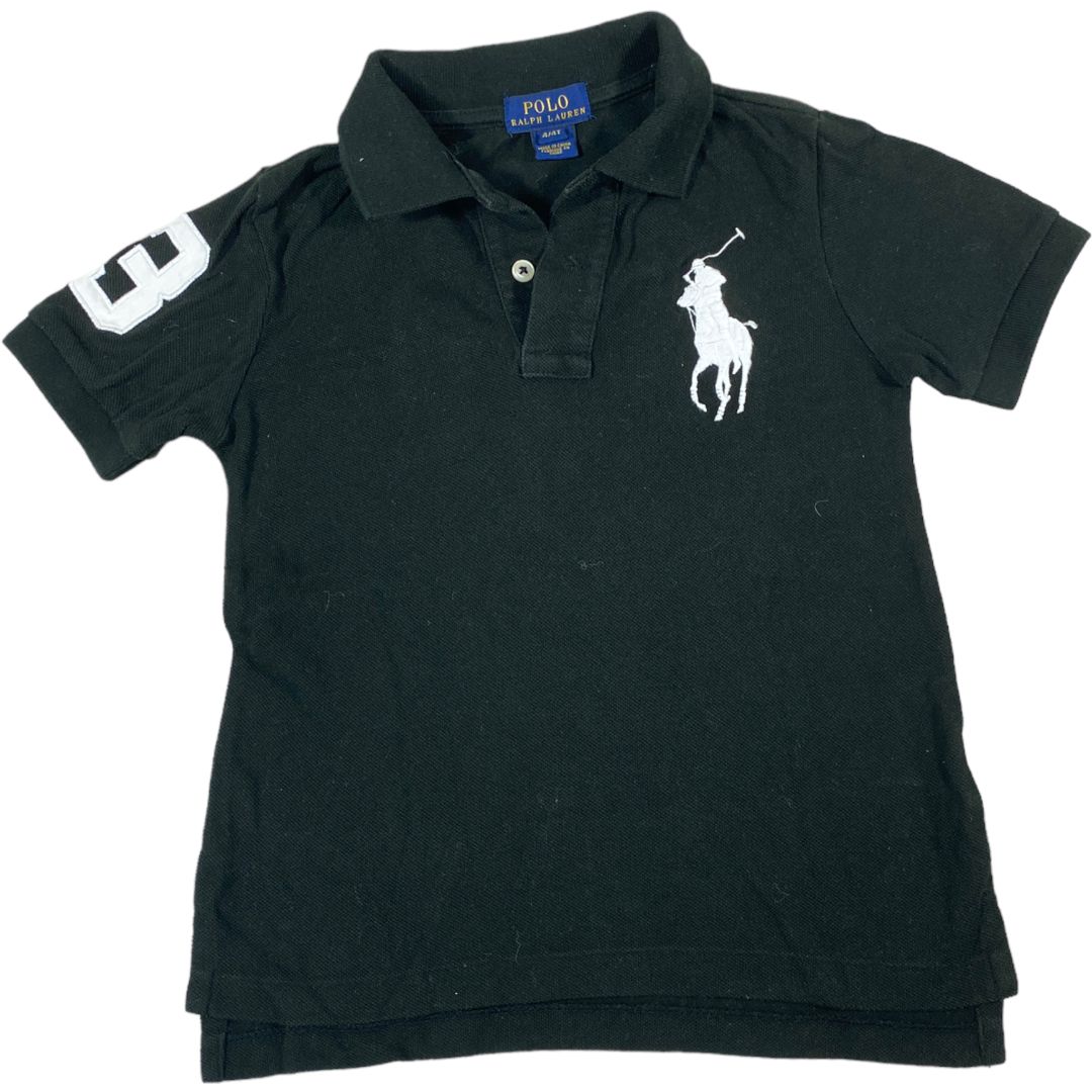 Ralph Lauren Polo Black Polo Shirt (4 Boys)