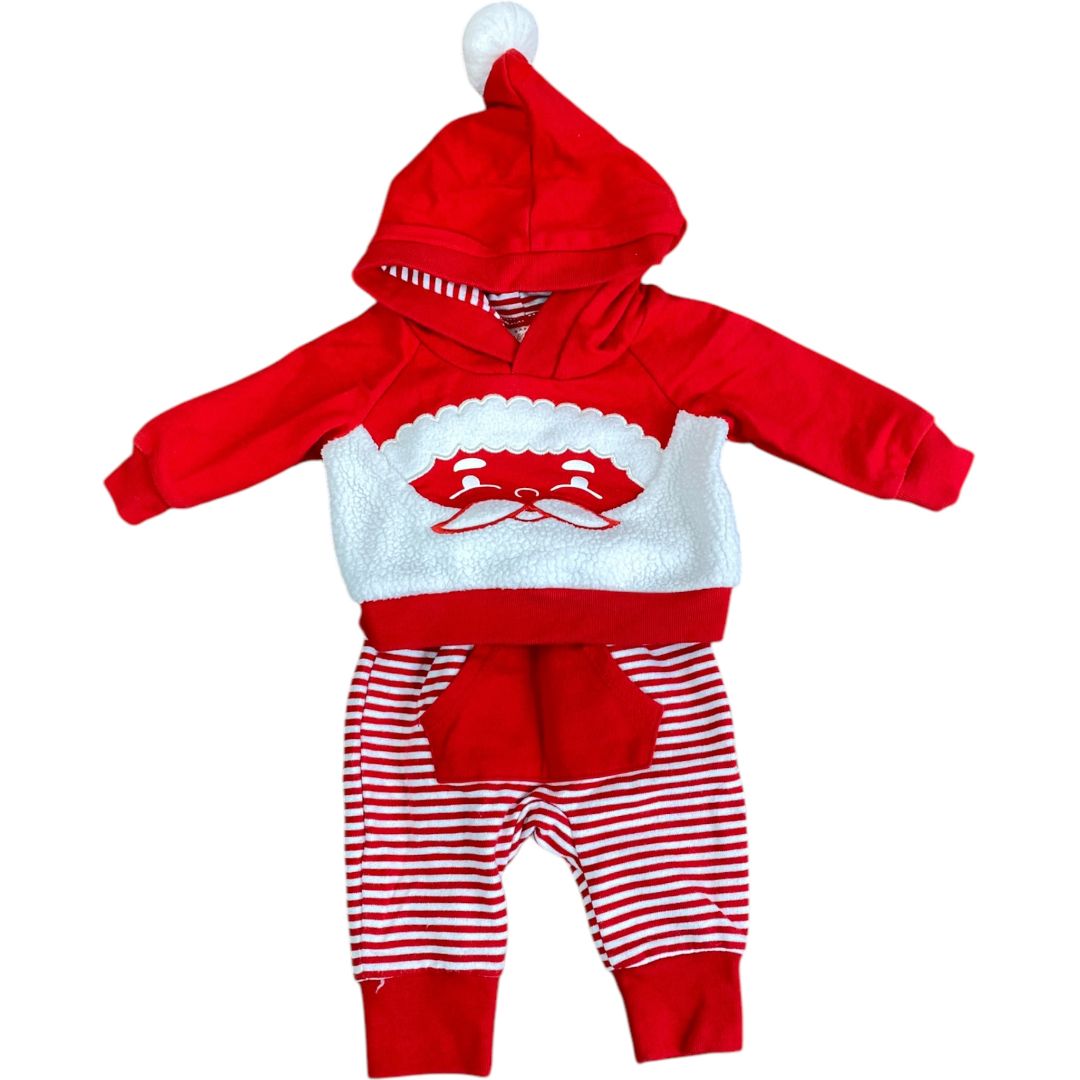 Cat & Jack Red Santa Hoody Set (Newborn Neutral)
