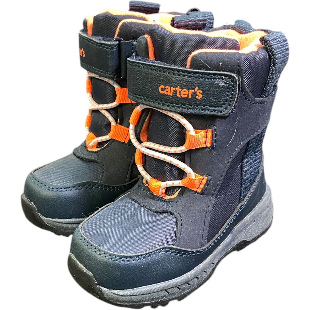 Carter's Navy Snow Boots (Size 6)