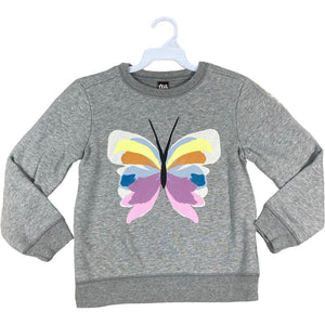 Tea Grey Butterfly Sweatshirt (7 Girls)