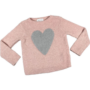 Butterfly Pink Heart Sweater (3T Girls)