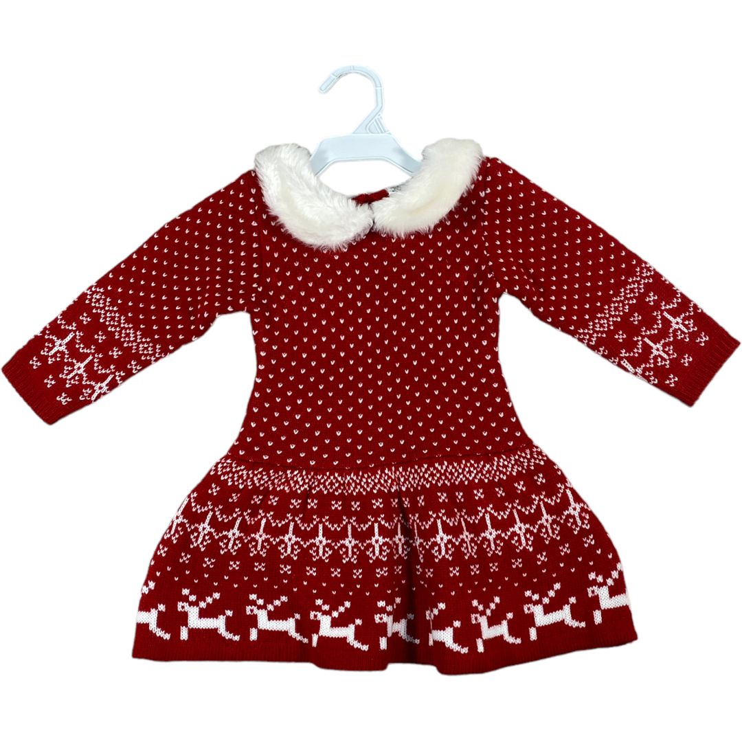 Blueberi Boulevard Red Holiday Sweater Dress NWT (2T Girls)