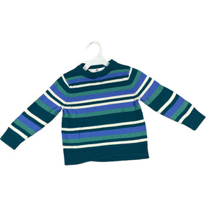 H & M Green Stripe Sweater (2T Boys)