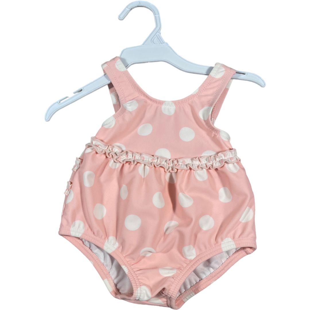 Gymboree Pink Polka Dot Swim Suit (3/6M Girls)