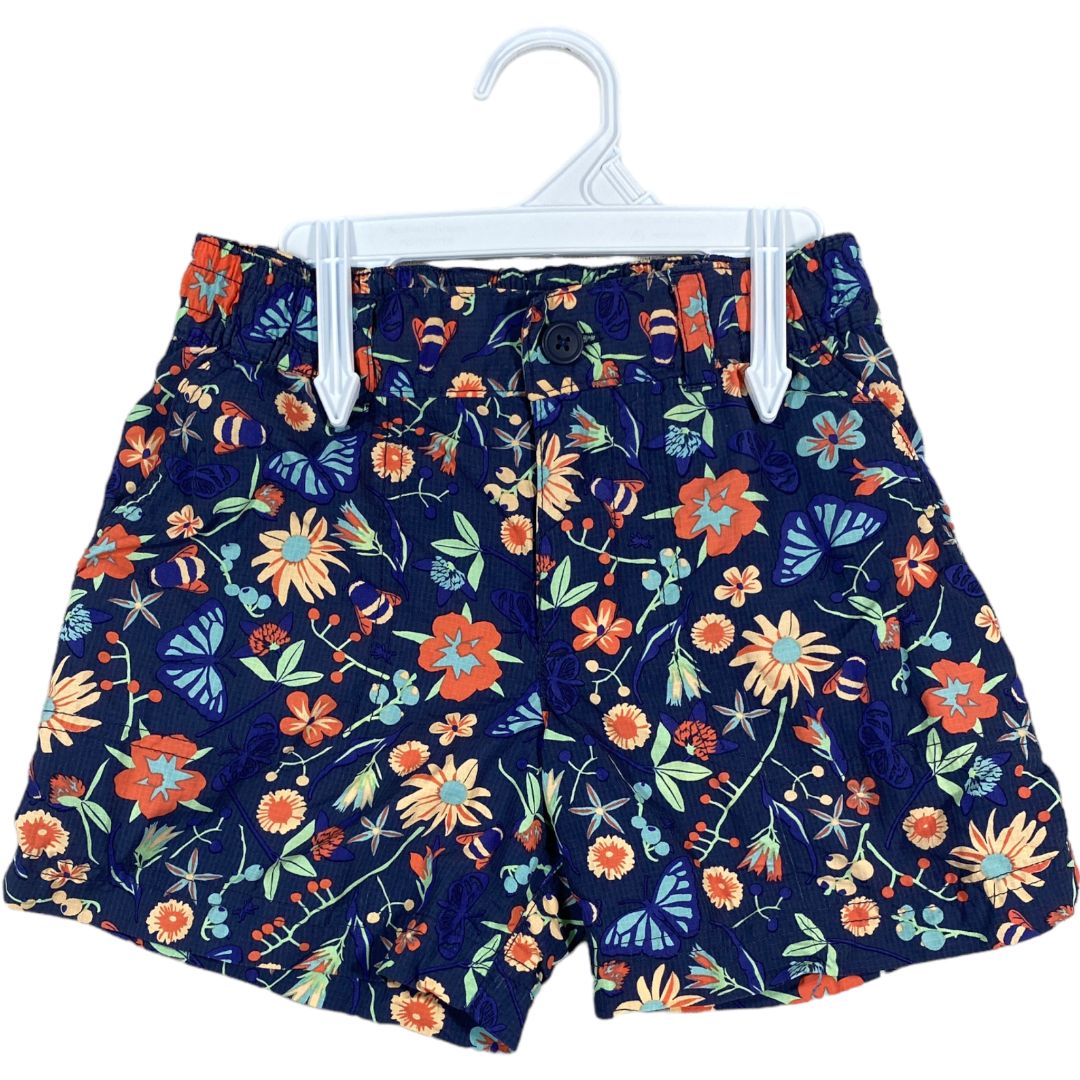 Columbia Navy Floral Shorts (6/6X Girls)
