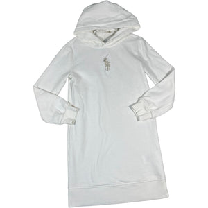 Ralph Lauren White Hooded Polo Dress (8/10 Girls)
