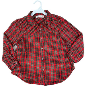 Zara Red Plaid Blouse (7 Girls)