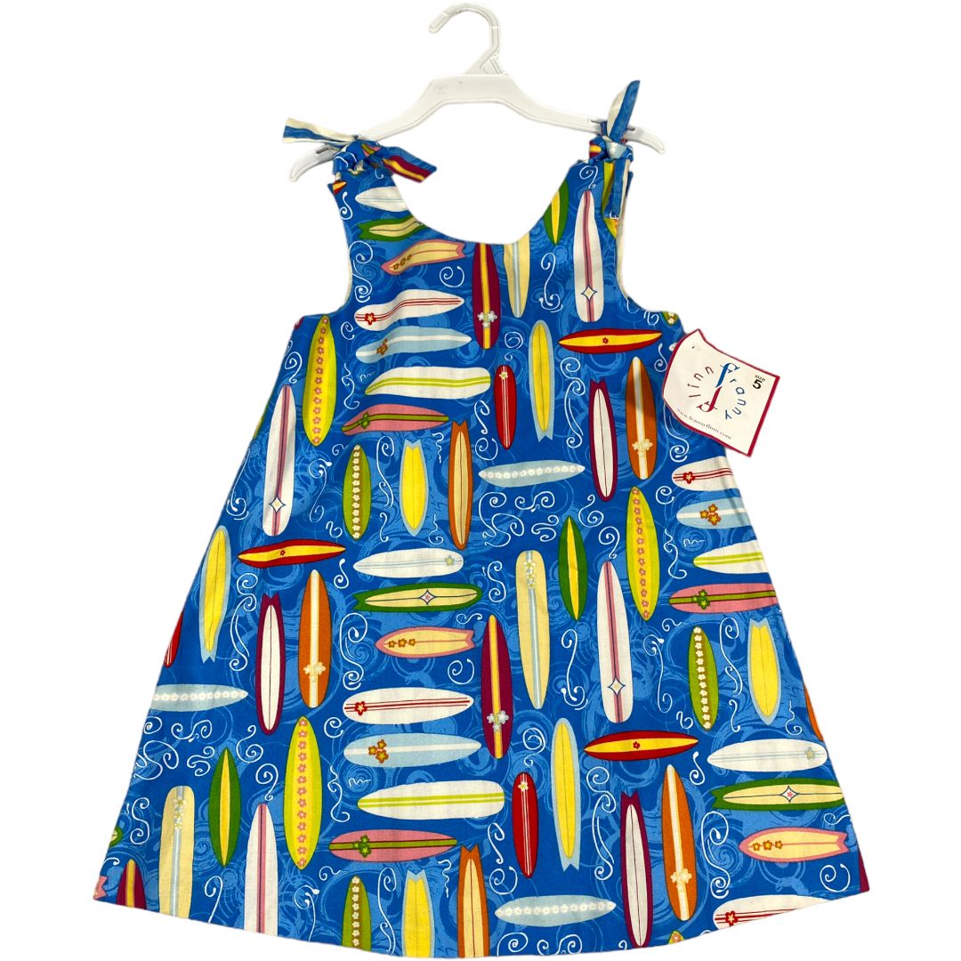 Flinn & Franny Blue Surf Reversible Dress NWT (5 Girls)