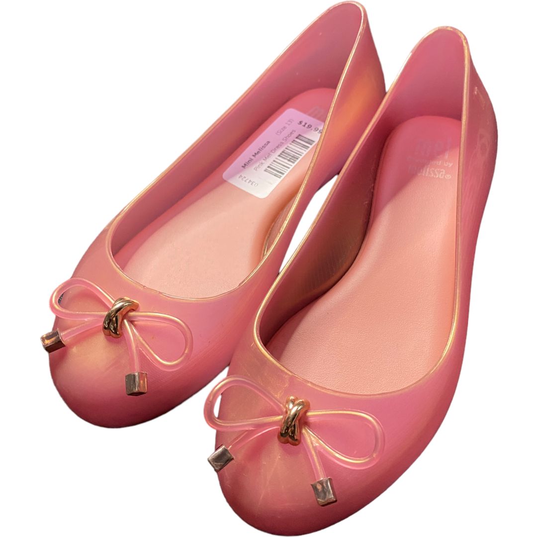 Mini Melissa Pink Mel Dress Shoes (Size 13)