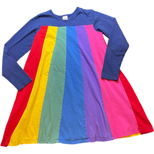 Hanna Andersson Navy Rainbow Dress (12 Girls)