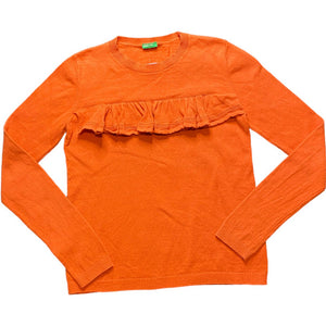 United Color of Benetton Rust Ruffle Sweater (10/12 Girls)