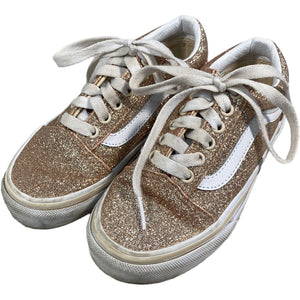 Vans Gold Glitter Skate Shoes (Size 12)