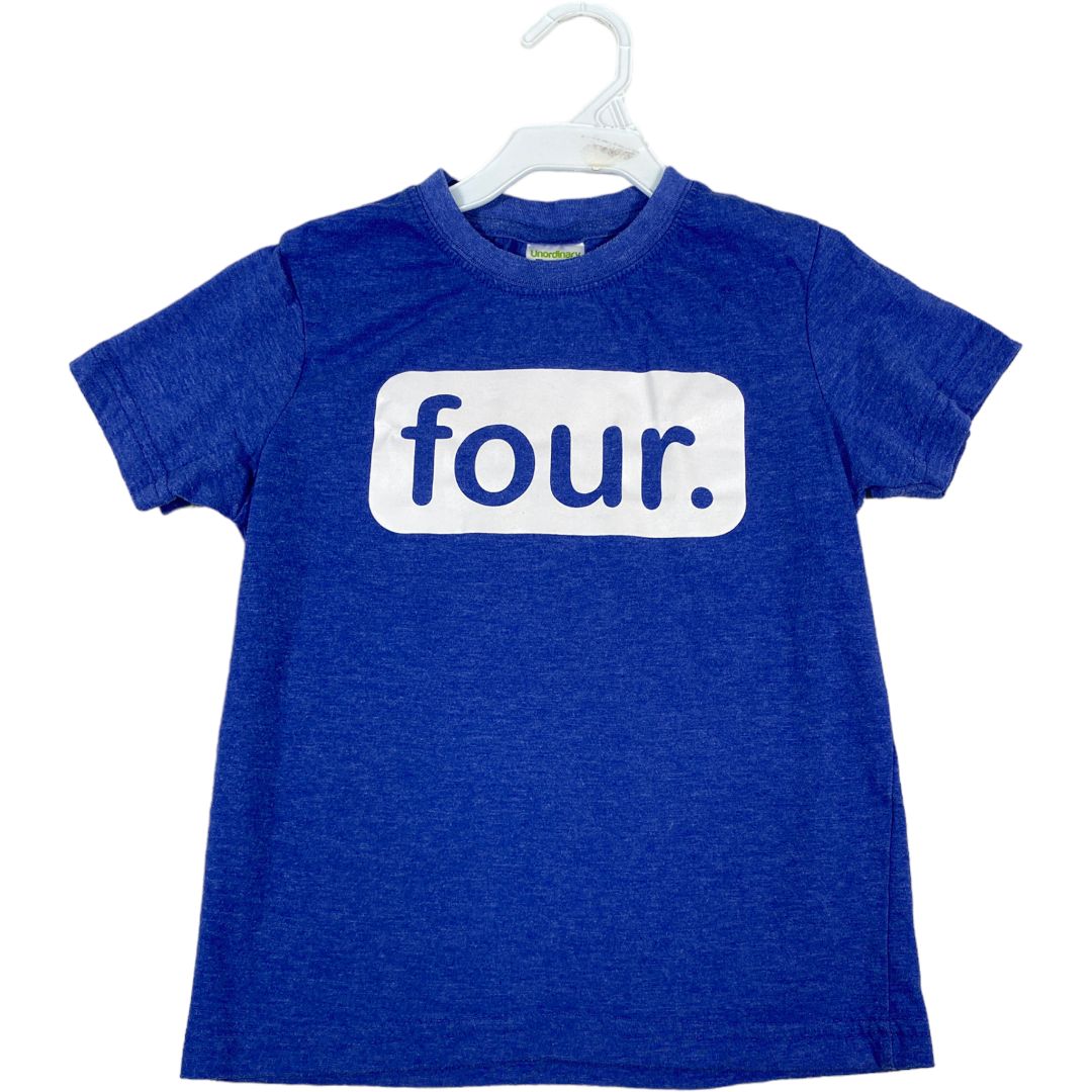 Unordinary Toddler Blue Four Tee (5T Boys)