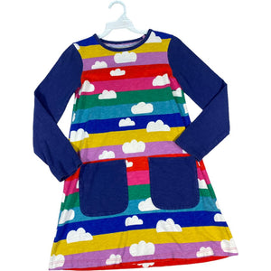 Mini Boden  Rainbow Cloud Dress (8/10 Girls)