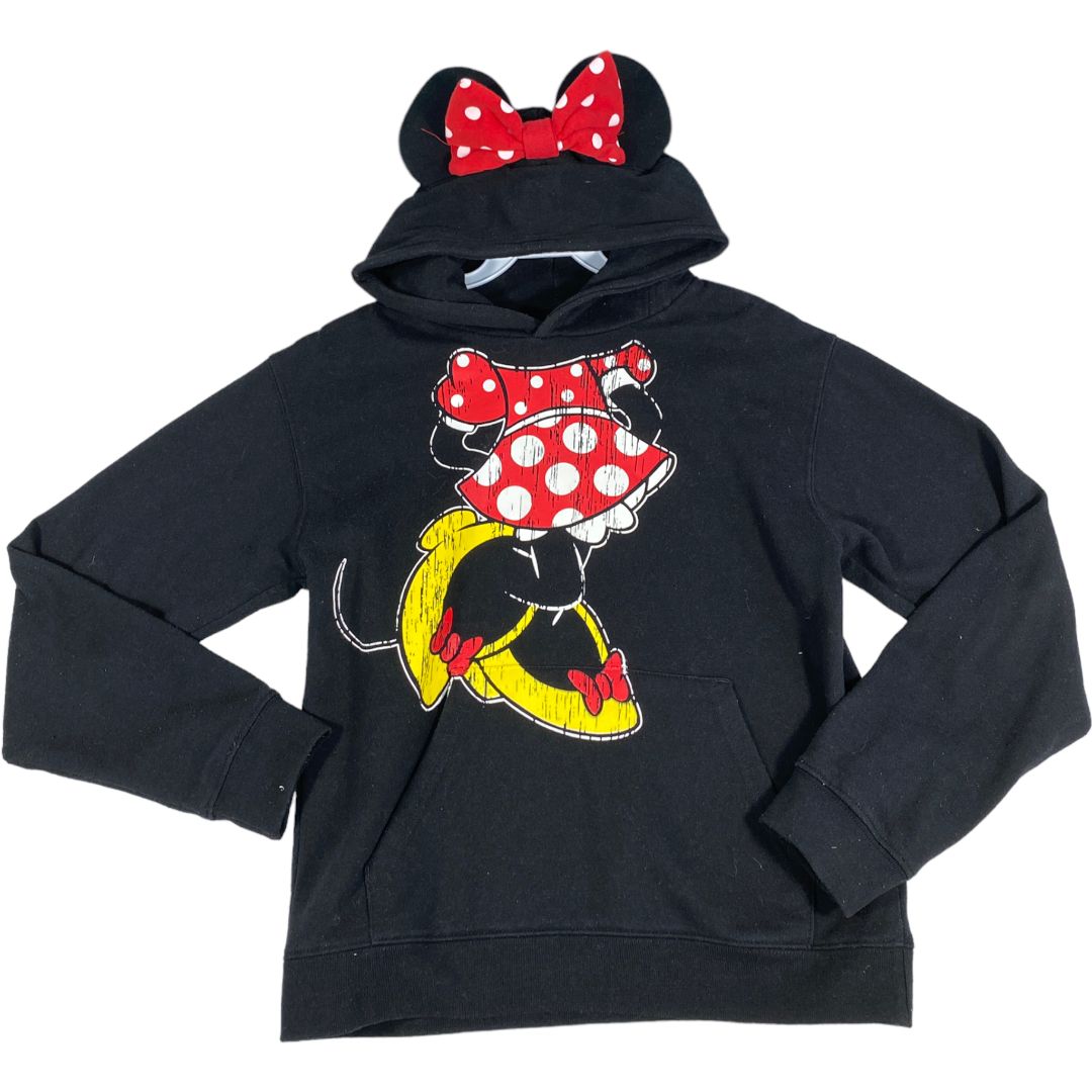 Disney Black Minnie Mouse Hooded Sweatshirt (14/16 Girls)