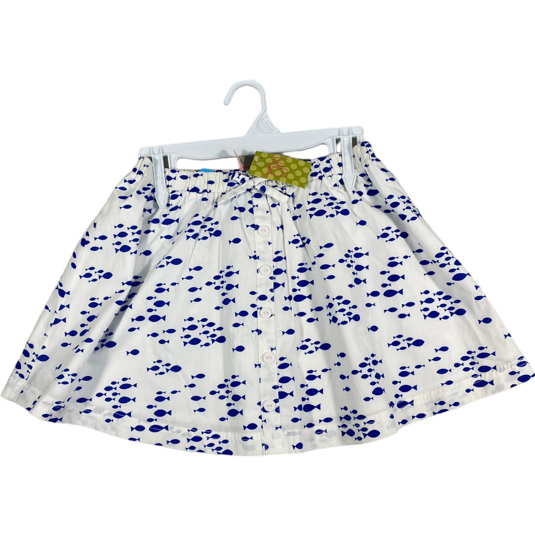 My Girl Blue Fish Print Skirt NWT (8 Girls)
