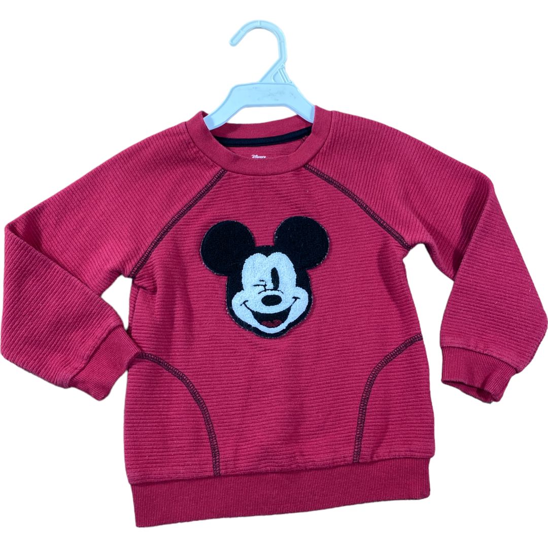 Disney Red Mickey Sweatshirt (3T Boys)