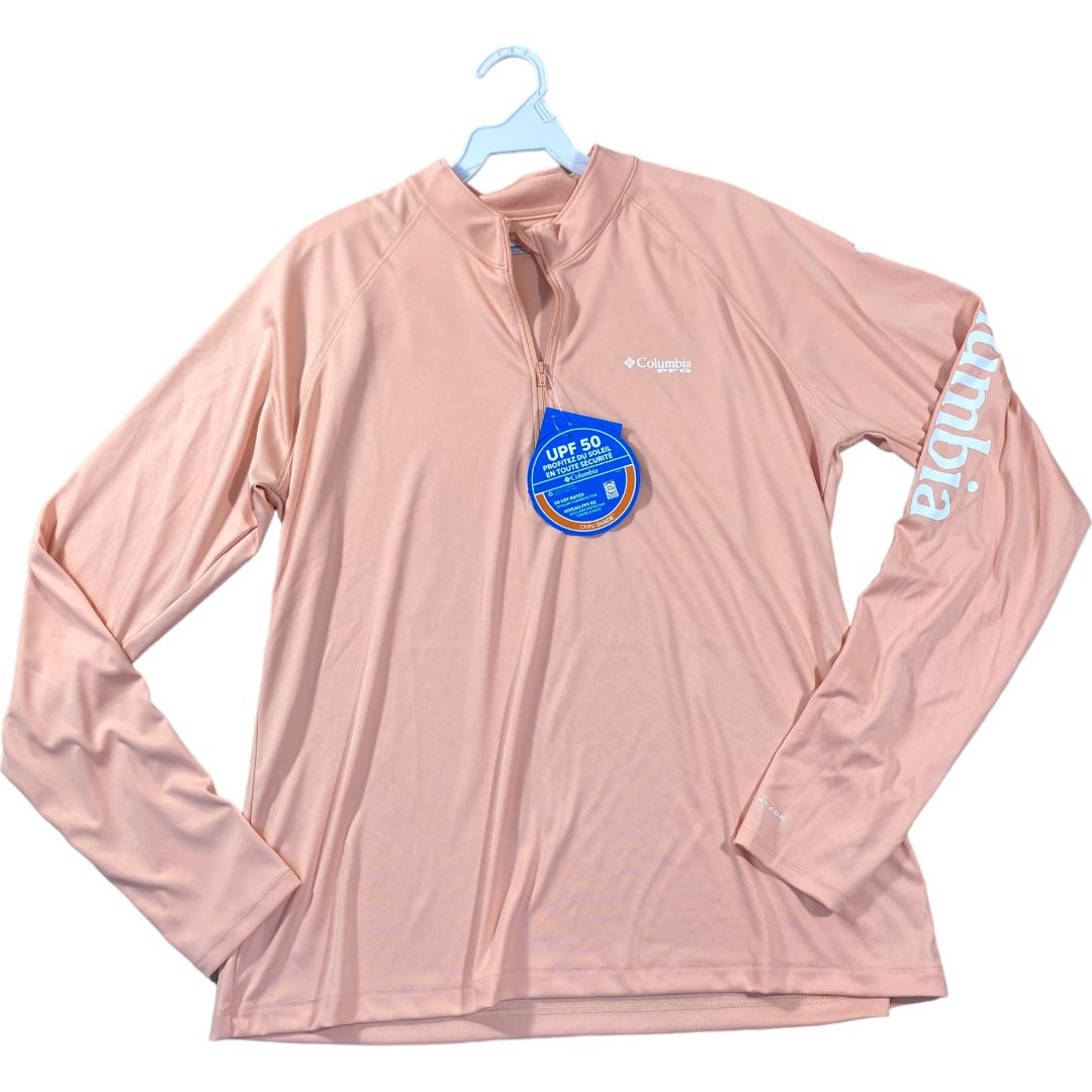 Columbia Peach Long Sleeve UPF50 Shirt (14/16 Neutral)