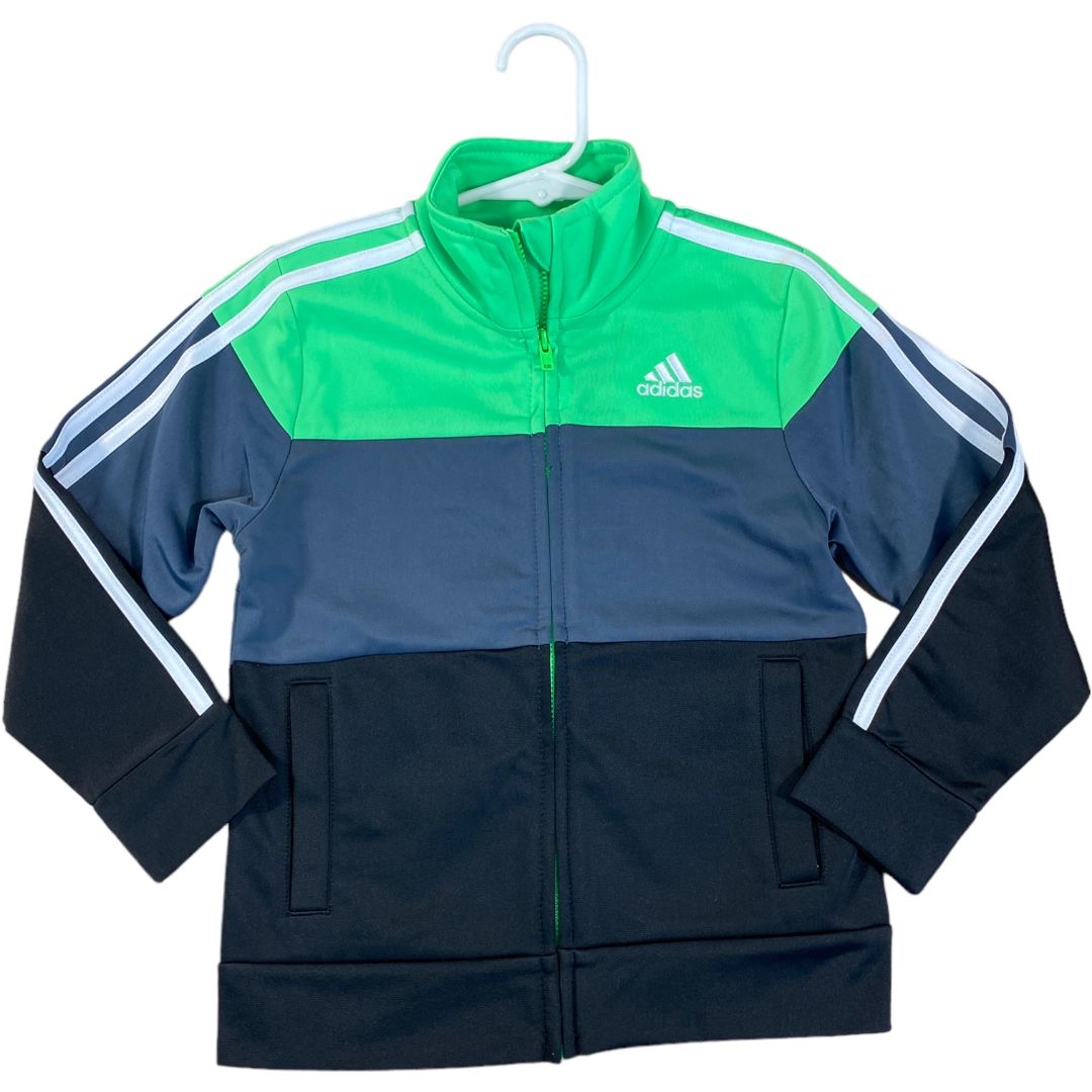 Adidas Green & Grey Warm Up Jacket (4T Boys)