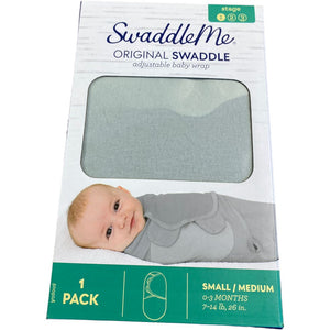 Swaddle Me Grey Original Swaddle NIB (0/3M Neutral)