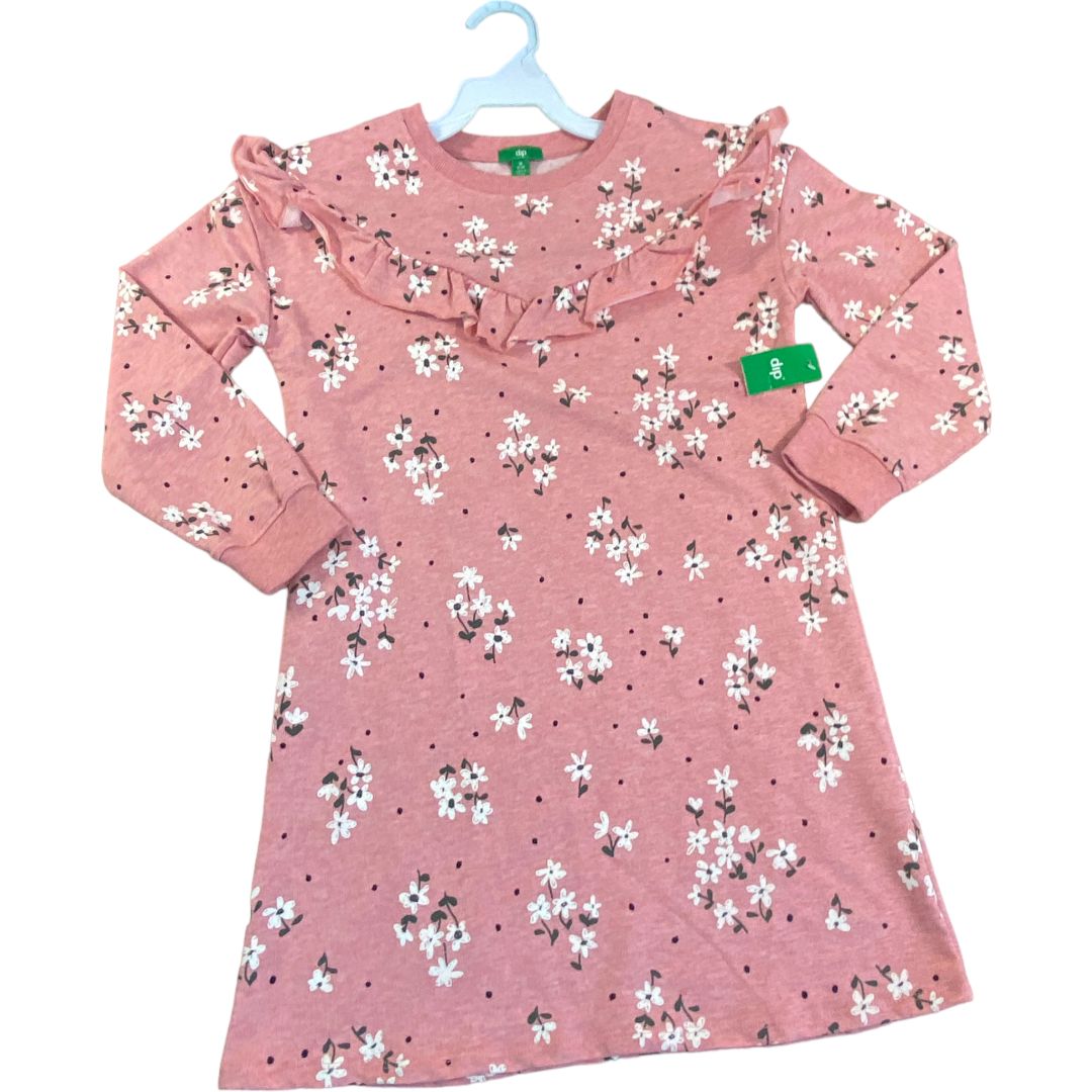 Dip Pink Jersey Floral Dress NWT (8/10 girls)