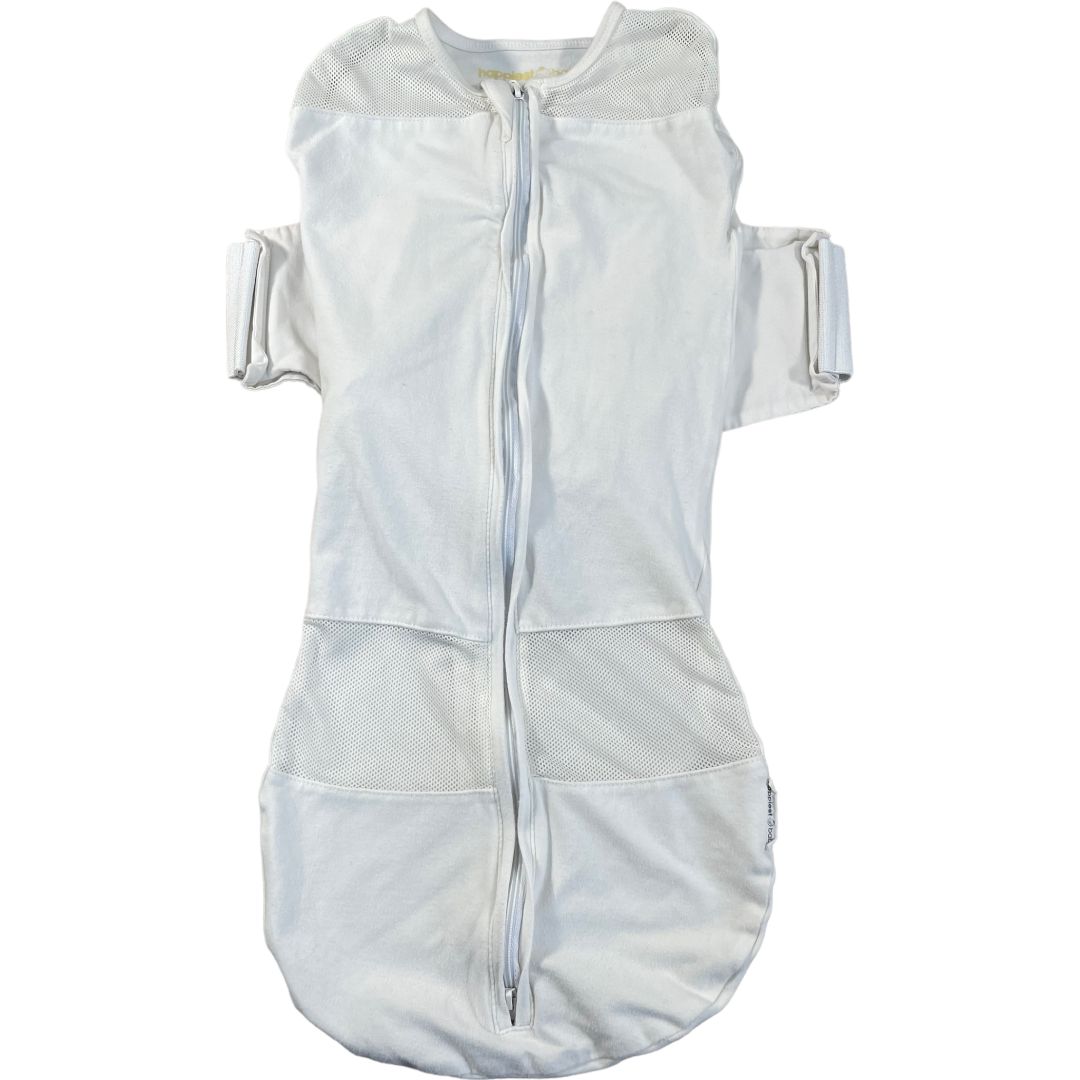 Happiest Baby Cream SNOO Sleep Sack Organic Cotton Baby Swaddle Blanket (6/9M Neutral)