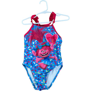 Trolls Pink Poppy Swim Suit (3T Girls)