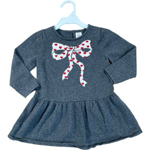 Gap Grey Bow Sweater Dress (18/24M Girls)