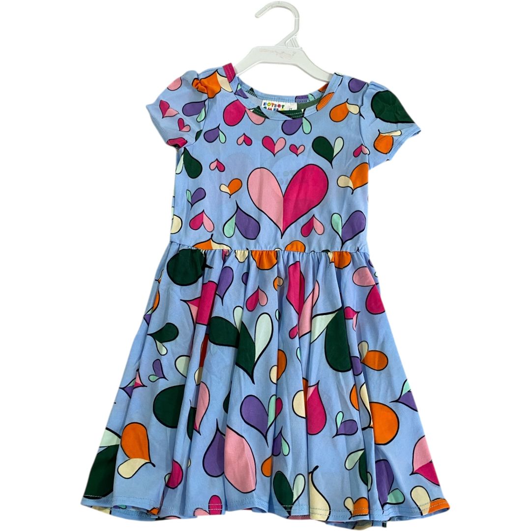 Dot Dot Smile Blue Heart Print Dress NWT (2T Girls) Dot Dot Smile Blue Heart Print Dress NWT (2T Girls)
