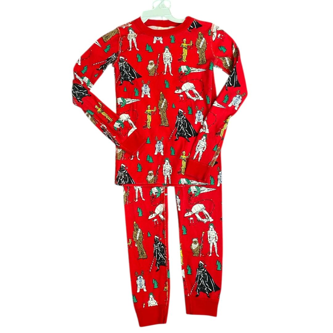 Hanna Andersson Red Organic Holiday Star Wars Pajamas (10 Neutral)
