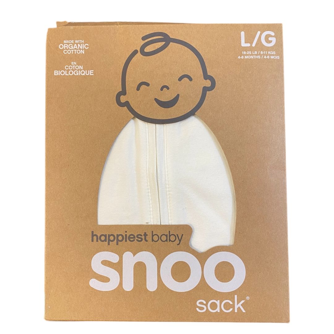 Happiest Baby Cream Organic Snoo Sleep Sack NIB Large