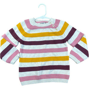 H & M Pink Stripe Sweater (18/24M Girls)