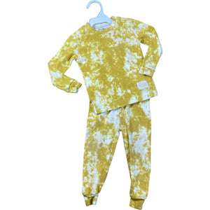 Vaenait Baby Yellow Tie Dye Pajamas (18/24M Neutral)