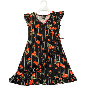 Lilt Black Strawberry Dress (4/5 Girls)