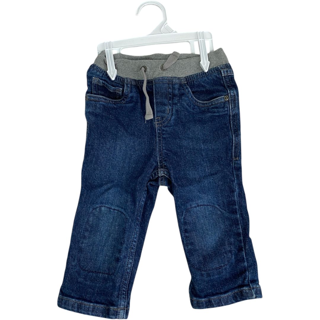 Hanna Andersson Blue Pull On Relaxed Jeans (18/24M Boys)
