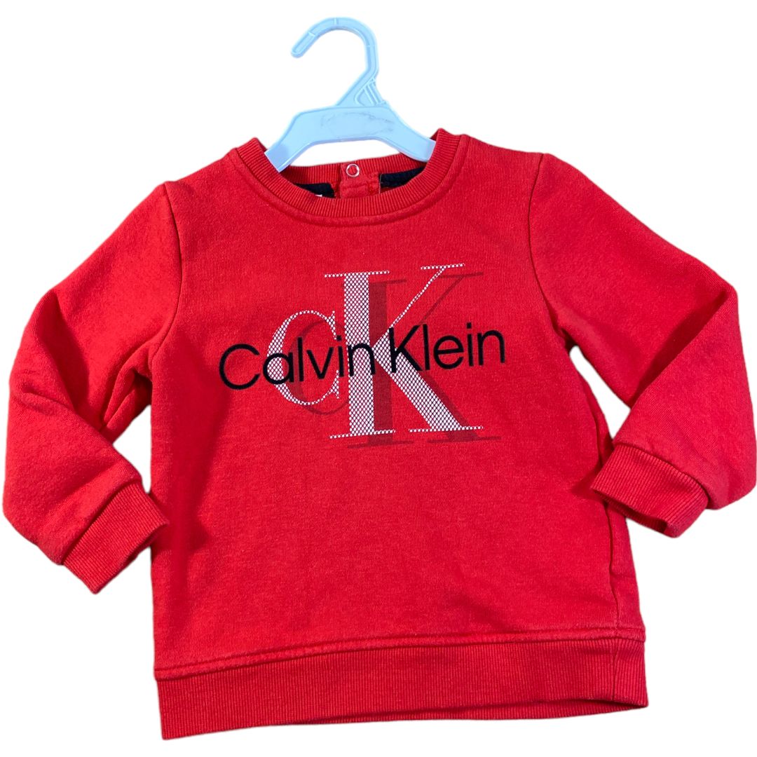 Calvin Klein Red Sweatshirt (24M Boys)