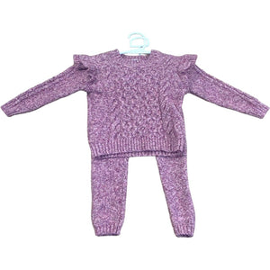 Old Navy Purple Go-Recycled Sweater Set (18/24M Girls)