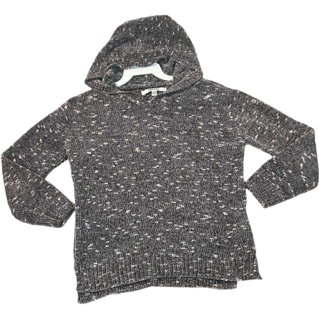 DKNY Grey Hooded Sweater (7/8 Girls)