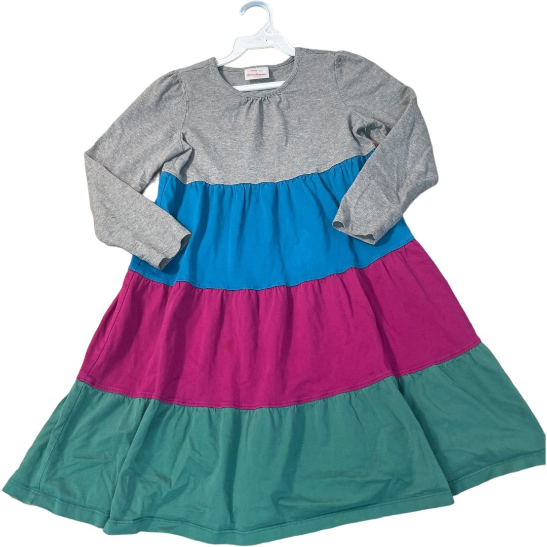 Hanna Andersson Grey Color Block Dress (8 Girls)