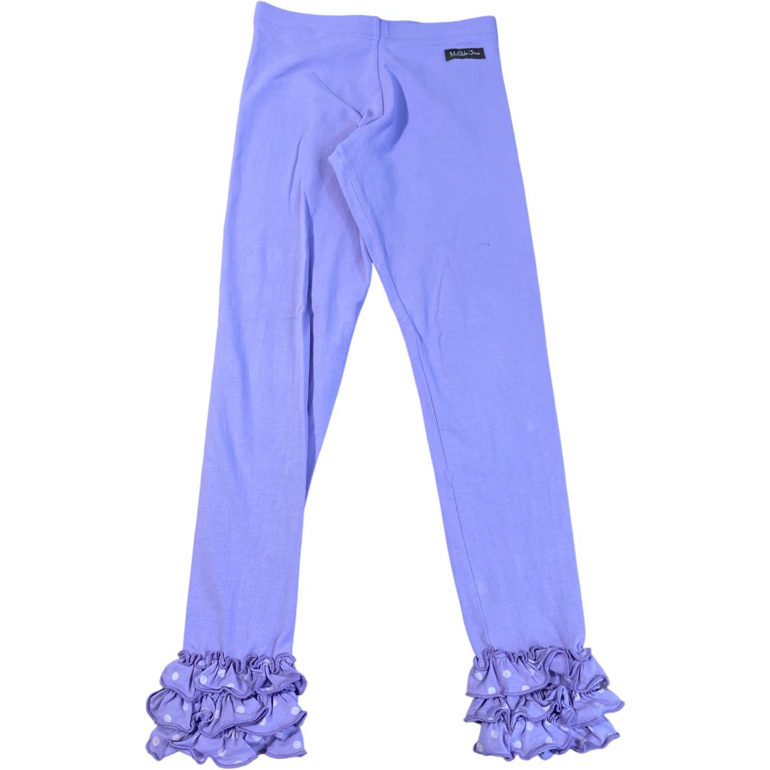 Matilda Jane Purple Ruffle Leggings (8 Girls)