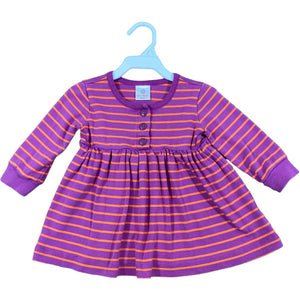 Hanna Andersson Purple Stripe Dress (6/12M Girls)