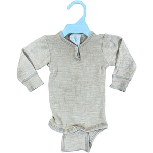 Siskin Tan Wool Onesie (6/12M Neutral)