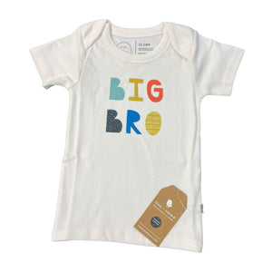 Finn + Emma Cream Organic Big Bro Tee NWT (12/24M Boys)