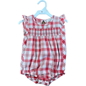 Pehr Red Plaid Romper (12/18M Girls)