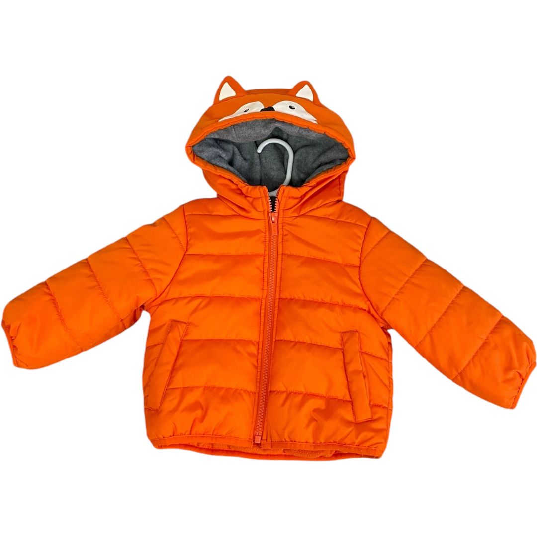 Carter's Orange Fox Puffer Jacket (12M Boys)