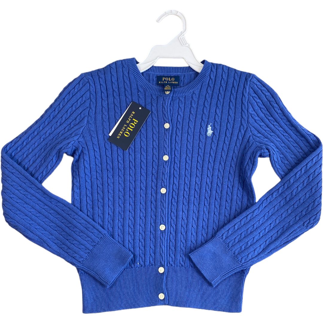 Ralph Lauren Polo Blue Cardigan NWT (8/10 Girls)