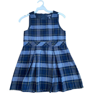 Lands' End Navy Plaid Uniform Jumper (5 Girls)